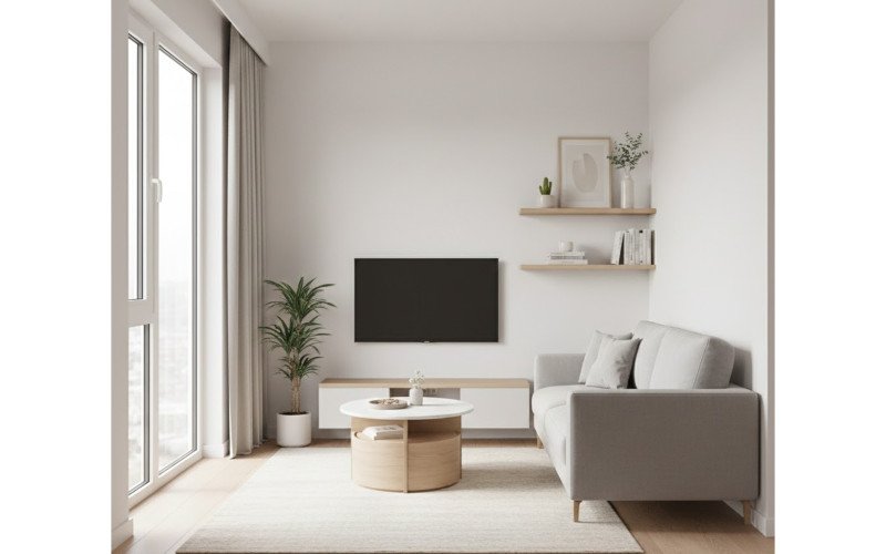 Modern Small Apartment Living Room Design for Compact Spaces